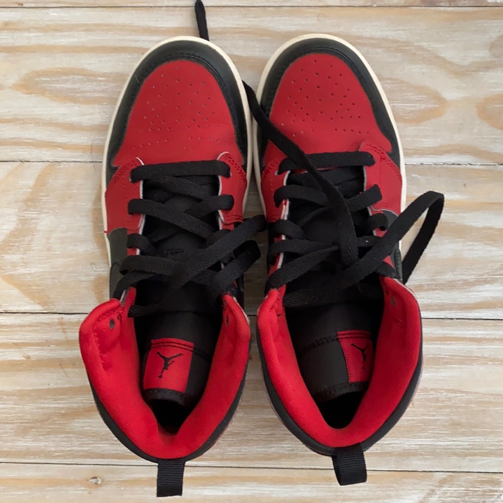 Kid’s Red and Black Jordan 1s